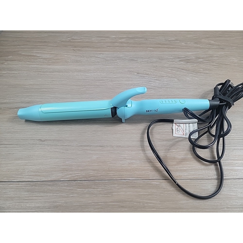Skypro Profesional Cermaic Curling Iron 1 1/4" No Box‎ Sky Blue Read